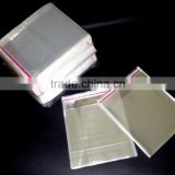 transparent bag with flap of cd dvd packaging poly bag/opp plastic dvd/cd case packing