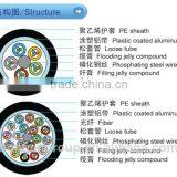 Outdoor Phosphating Steel Wire Strength Member +plastic Coated Aluminum Tape Fiber Optical Cable thumbnail-2