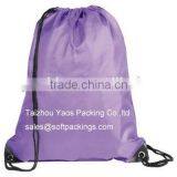 Promotional Polyester Drawstring Bag, Cheap Reusable Backpack Bag, Custom Drawstring Bag With Metal Eyelet