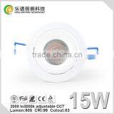Lepu Reflector Lens CCT Dimming Sharp Cob Dimmalbe Led Downlight Cob Sunset 13w/15w With TUV and SAA Approved