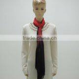 TYCAP101 Fashion Black Red Dip Dyed Scarf