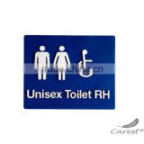 ABS Plastic Braille Male Toilet Sign