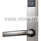 Thin simple stainless steel RF hotel door lock