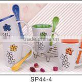 Customizable Ceramic Mug Fancy Coffee Cup With Silicone Lid Wholesale thumbnail-3