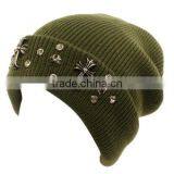Wholesale Adult Knitted Bling Beanie Hat