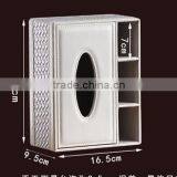 Hot Sale Cute Facial Tissue Box PU Napkin Box Functionable OEM Pochet Tissue Box thumbnail-6