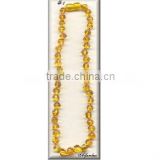 Baby Teething Honey Coloral Baltic Amber Beads Necklace