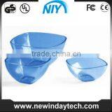 Plastic Acrylic Sandwich Bowl Colored Translucent thumbnail-2