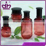 Shantou Luxury Packaging Amber Glass Cosmetic Bottle Wholesale