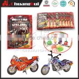 3D Puzzle Motorcycle Candy Toy / Motorcycle Puzzle With Popping Candy