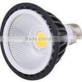ce Rohs E27 Gu10 Black Aluminum Housing 220v 110v 7w 10w Optional Cob Par30 Led Spotlight