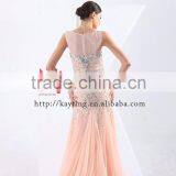 Graceful Handmade Beading Chaozhou Evening Dress Young Girl Turkish Muslim Dress thumbnail-3