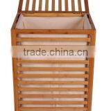 Chinese Manual Bathroom Bamboo Laundry Storage Basket