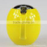 350ml Elegant Yellow Color Glazed Mini Chinese Ceramic Teapot With Stainless Steel Infuser And Lids thumbnail-4