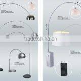 Creative Chandelier Bell Silk Fabric Flower Pattern Day Material Lampshade thumbnail-3