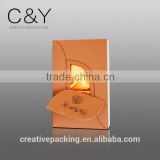 Folding leather jewelry gift box for present