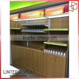 Plywood Made Perfect Quanlity Multi-line Cigarettes Display Racks With Drawers