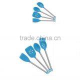 Food Grade Silicone and Nylon Modern Kitchen Designs Kitchen Accessories Utensils Blue Nylon With Stainless Steel Handle Kitchen thumbnail-2