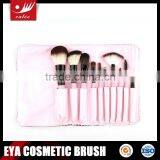 10pcs Animal and Nylon Hair Wood Handle Travel Make Up Brushes With Bag thumbnail-5