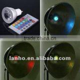 3W GU10 16 Colors RGB LED Light Bulb With Remote Control Energy-saving