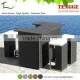 TG15-0201 Hotel Project Sea Side Wicker Bar Table and Chair Set thumbnail-1