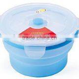 Food Grade Portable Convenient Collapsible Houseware Silicone Foldable Lunch Box thumbnail-1