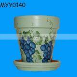 Handpainted Grapes Flower Pot Stand thumbnail-1