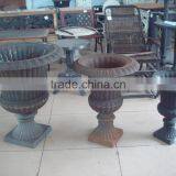 Hot Sale Cast Iron Metal Garden Flower Pot Urn Planter thumbnail-4