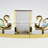 Swarovski Crystals Twin Swan Photo Frame Wedding Gfits for Guests thumbnail-3