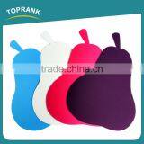 Toprank High Quality Pear Shaped Color Coded Chopping Board Flexible Plastic Cutting Mat Set Thin Vegetable Cutting Board thumbnail-1