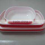 Rotable Large Plate,Two-tone Food Grade Inflight Plate thumbnail-3
