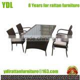 Youdeli Knock Down Outdoor Furniture Wicker Dining Set Rattan Table and Chair thumbnail-1
