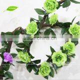 GNW FLV010 Artificial Rose Vines Flower Garland Variety Styles for Wedding Decoration thumbnail-4