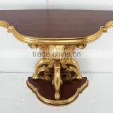 Home Decor Ideas Brown And Gold Console Table thumbnail-2