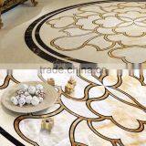 Classic Elegant Italian Designed Floral Marble Medallion Inlay Flooring in Round Shape BF12-04284d thumbnail-2