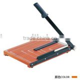 Wooden board guillotine style paper cutter