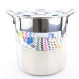 30-60cm 12pcs Stainless Steel With Lid Kitchen Multi Equipment Used Stock Pot thumbnail-2