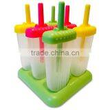 Food Grade BPA Free Plastic Reusable Popsicle Mold , Ice Cream Mould , Ice Pop Molds for Kids thumbnail-3