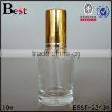 Cosmetic Perfume Promotion Lowest Price Mold Clear Small 10ml Glass Bottle With Silver Aluminum Spray and Cap China Suppliers thumbnail-3