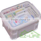 2016 Hot Sale Plastic New Design Home Colorful Thicken Stack-able First Aid Kit Medical Hard Empty Packaging Storage Box thumbnail-2