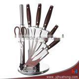New Arrival Stainless Steel Double Forged Kitchen Knife Set With Wooden Block thumbnail-4