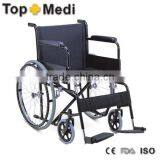 Rehabilitation Therapy Supplies TSW875 TOPMED Cheap Price STEEL WHEELCHAIR thumbnail-1