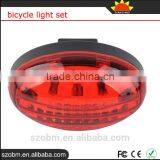 Wholesale Bicycle 1W White Front Bike Light 5 LED Red Rear Tail Lights Bicycle Light Set thumbnail-2