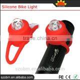 Red Bicycle Headlight Silicone Bike Light For Safety Travel thumbnail-4