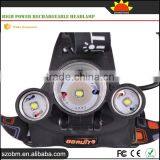 Boruit RJ-3000 T6 LED 920Lm 4 Mode High Power Rechargeable Headlamp thumbnail-3