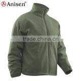 Oem Service Custom Color Plain Zipper-up Warm Windproof Polar Fleece Men's Coat thumbnail-1