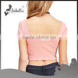 Ladies Tops Images Crop Top Wholesale Women Crop Top Plain thumbnail-2