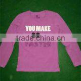 Comfortable Beautiful High Quality Girl's Long Sleeves T-shirt Stocklot Clothing thumbnail-1