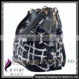 CX-H-44 Ladies Fashion Design Rex Rabbit Fur Handbag thumbnail-6