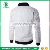 High Quality European Style 100% Polyester Windproof Zippered Plain Bomber Jacket for Men thumbnail-5